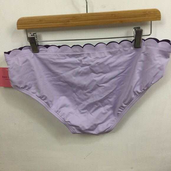 Kate Spade New York Womens Scalloped Hipster Bikini Bottom Lilac Size XL NWT - Picture 4 of 7